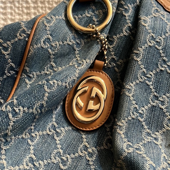 Denim Gucci Sukey bag - Picture 4 of 15